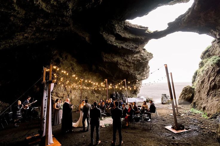 cave wedding in icelND